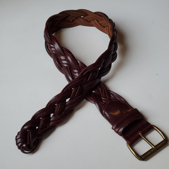 THE LIMITED vintage braided leather and brass belt - Picture 4 of 10